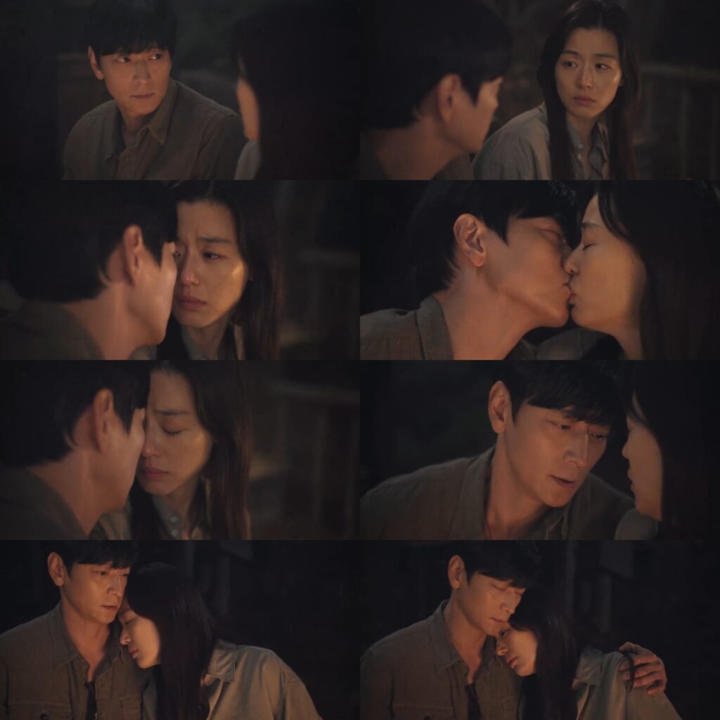 Tempest kdrama kiss , kiss tempest, Tempest Ep 5 – Baek Sanho and Seo Munju share an intense first kiss scene. Tempest Ep 5 – Close-up of Sanho saying “I’m not fine” while caring for Munju.