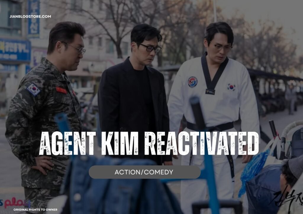 fan made . graphic poster of kdrama agent kim reactivated